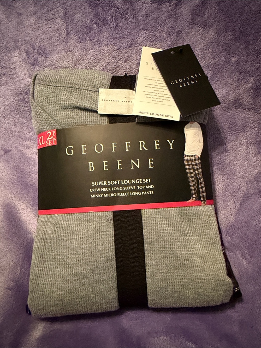 Geoffrey Beene Grey Men's Two-Piece Lounge Set